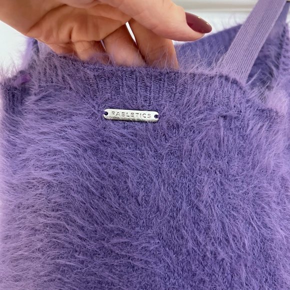 💜 NWT 90's Fabletics Fuzzy Mini Dress 💜 - Picture 6 of 9